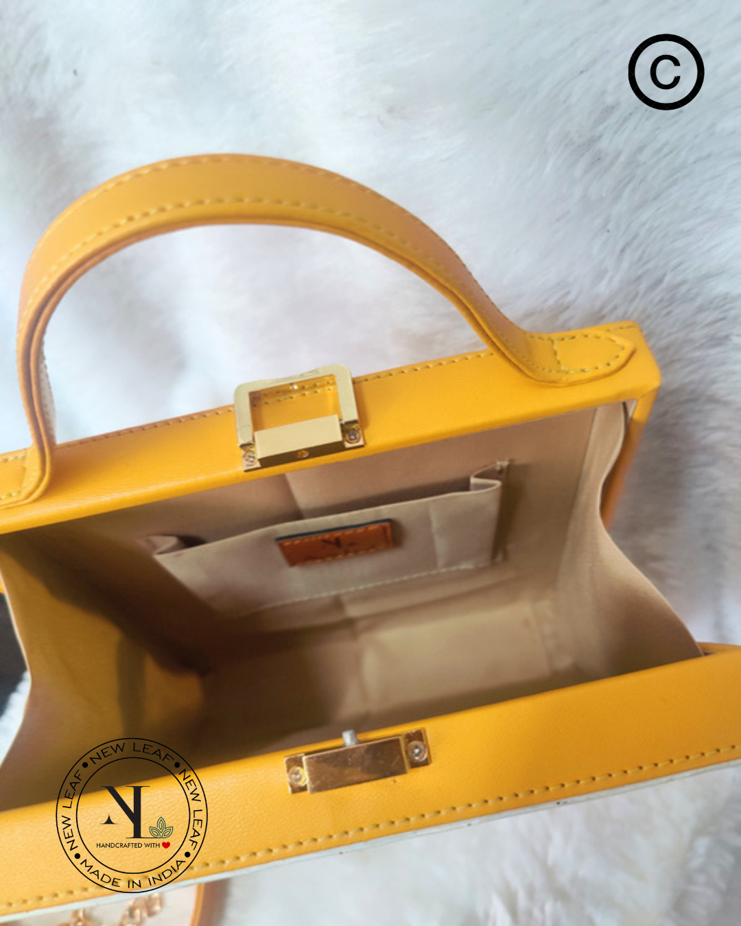 Peacock Lippan Art Handcrafted Box Bag