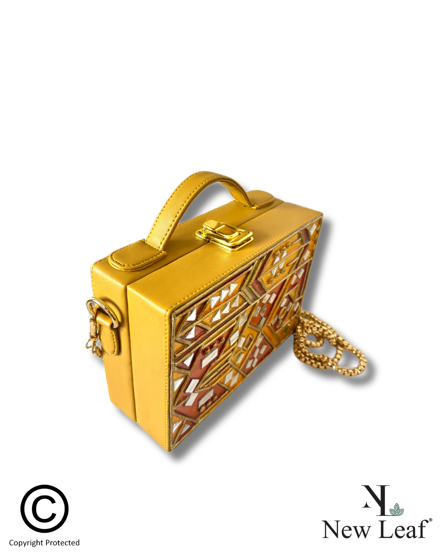 Party Lippan Art Box Sling Bag