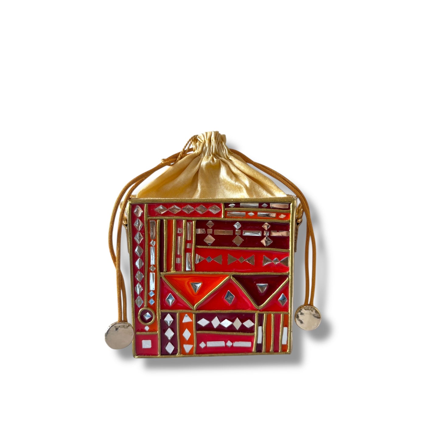 Bridal Lippan Art Medium Potli Sling