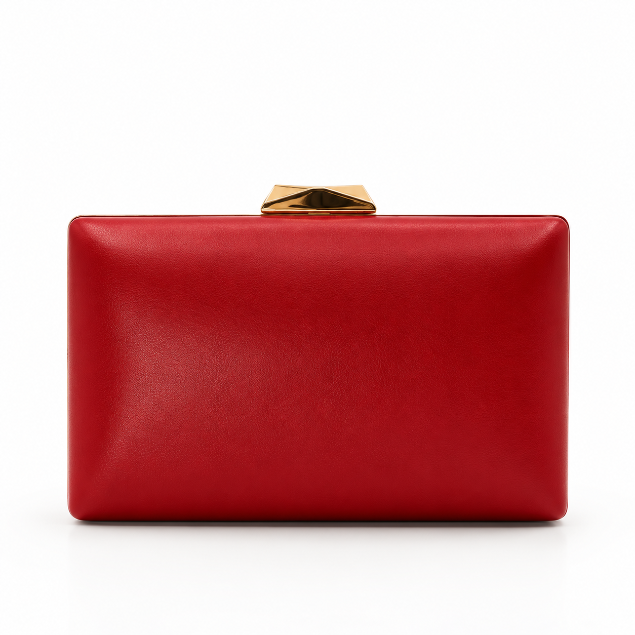 Red Rectangle Clutch Sling – Plain Handcrafted Bag
