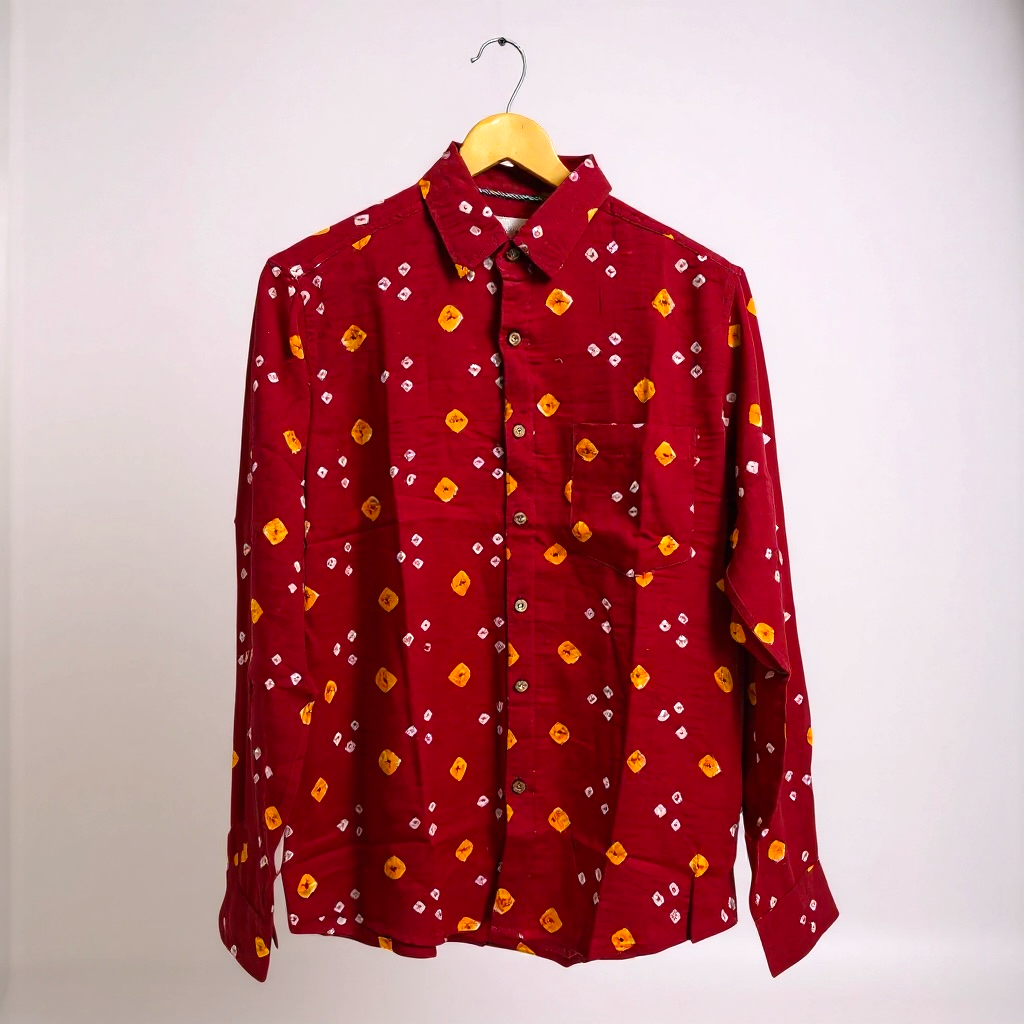 Dilwala Handcrafted Pure Bandhani Unisex Shirt