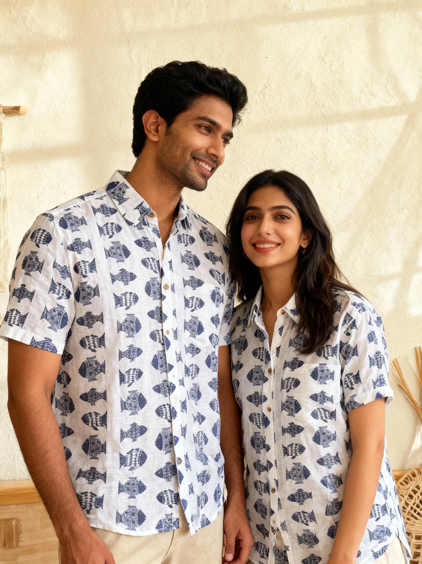 White Fish Unisex Short Sleeves Shirt