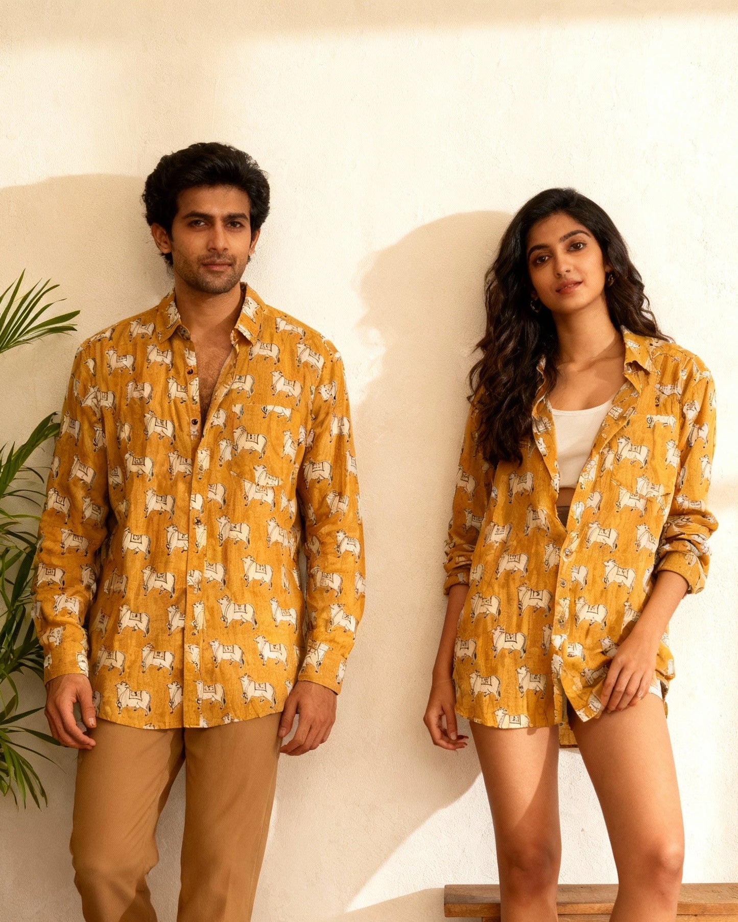 Yellow Cow Full Sleeves Unisex Shirt