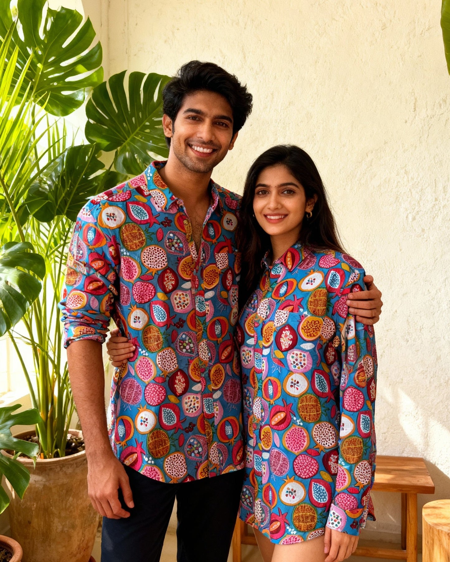 Blue Anar Full Sleeves Unisex Shirt