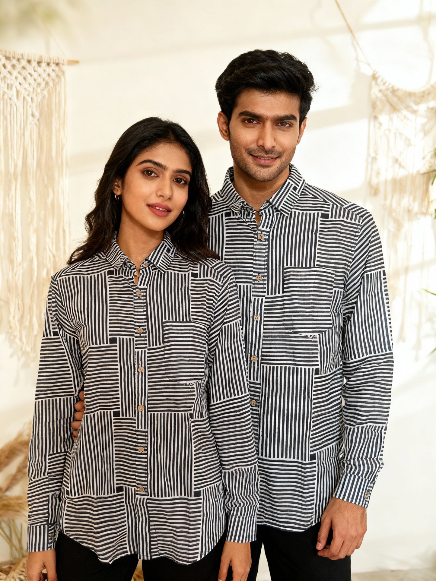 Black Stripes Full Sleeves Unisex Shirt