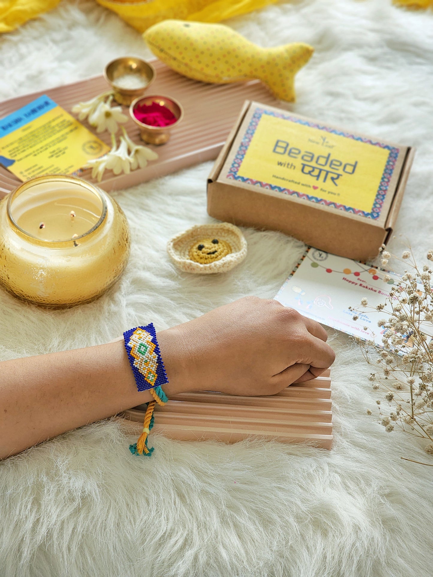 Manohar Beaded Rakhi