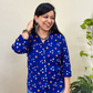 Ambar Neela  Handcrafted Pure Bandhani Unisex Shirt