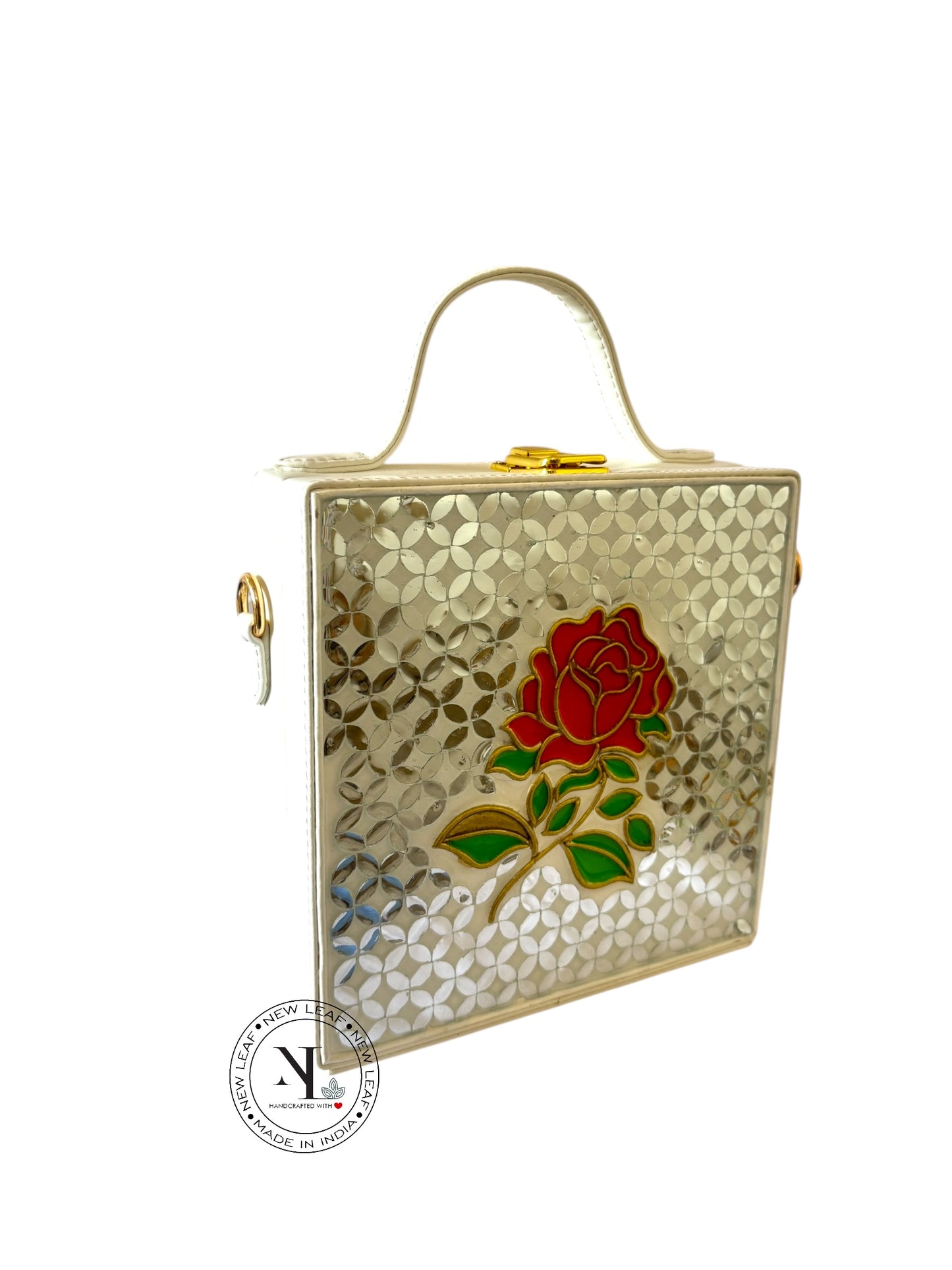 Rose Lippan Art Handcrafted Box Bag