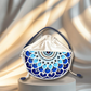 Blue Horizon Semi Circle Lippan Art Potli Sling