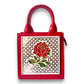 Rose Handcrafted Lippan Art Handbag/ Sling