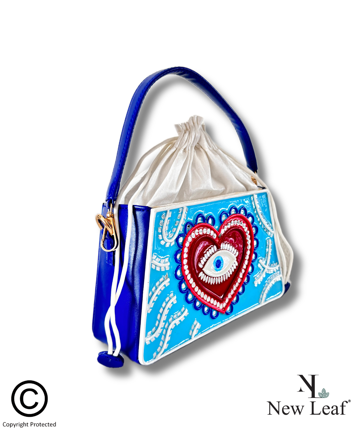Heart Trapezium Potli with Sling