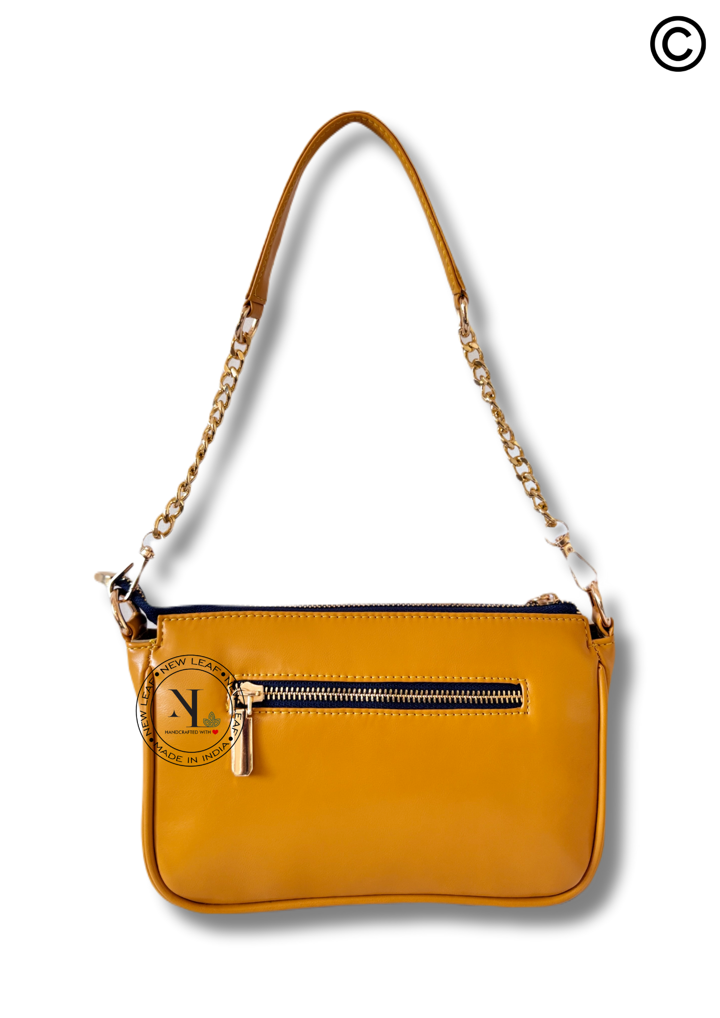 Boho Soul Lippan Art Handcrafted Baguette Bag/Sling