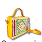 Mandala Lippan Art Box Sling Bag | Handcrafted Mirror Work Sling