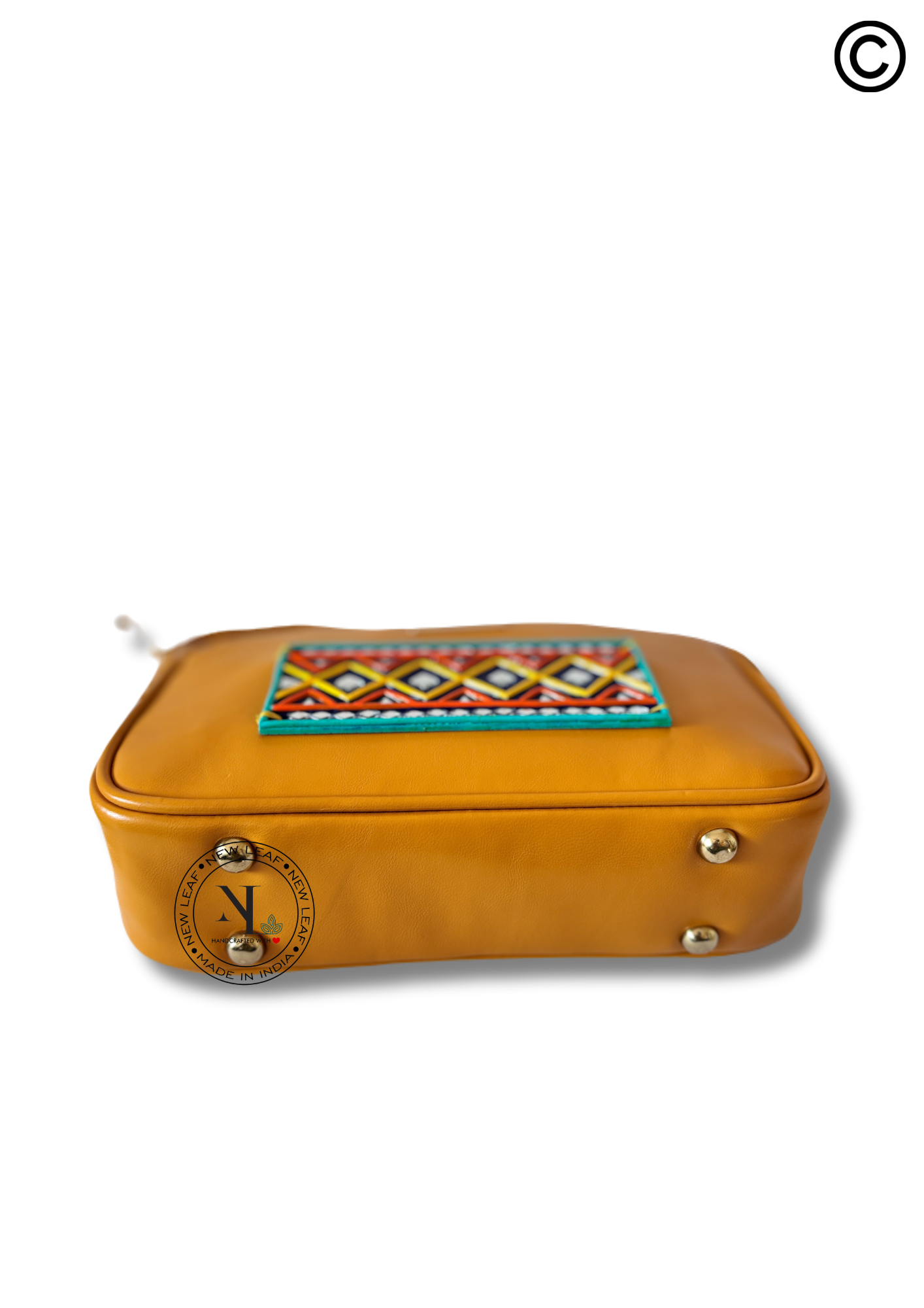 Boho Soul Lippan Art Handcrafted Baguette Bag/Sling