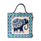 Elephant Lippan Art Handcrafted Square Box Bag