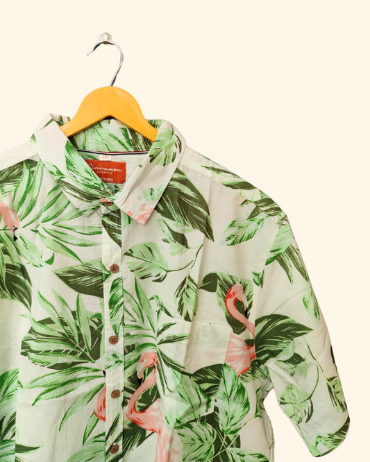 Palm Leaves Unisex Short Sleeves Shirt