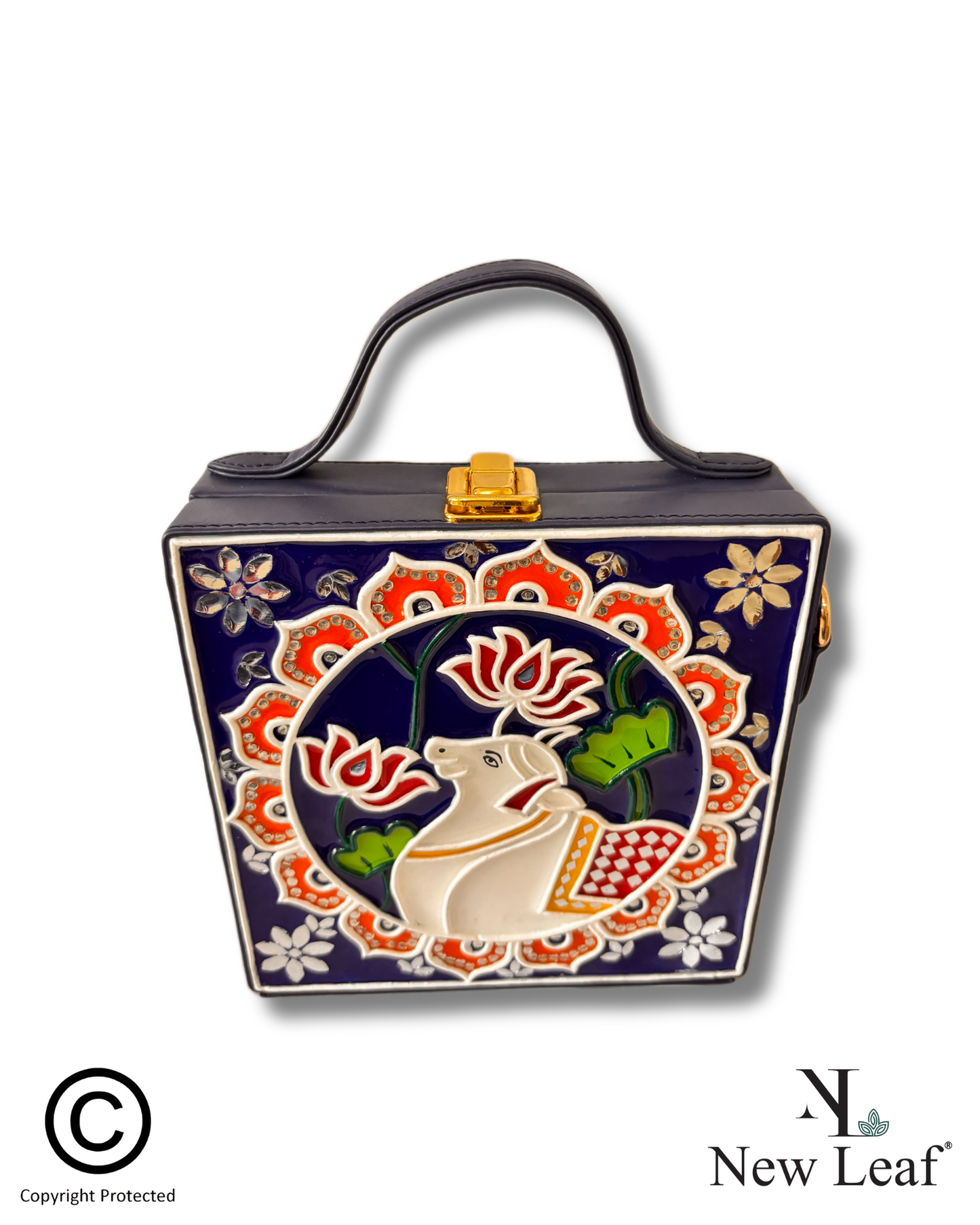 Pichwai Box Lippan Art Handcrafted Sling