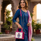 Hamsa Handcrafted Lippan Art Handbag /Sling