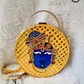Shreenath Ji Lippan Art Handcrafted Circle Box Bag
