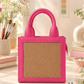 New Leaf Pink Handbag / Sling – Plain Handcrafted Bag