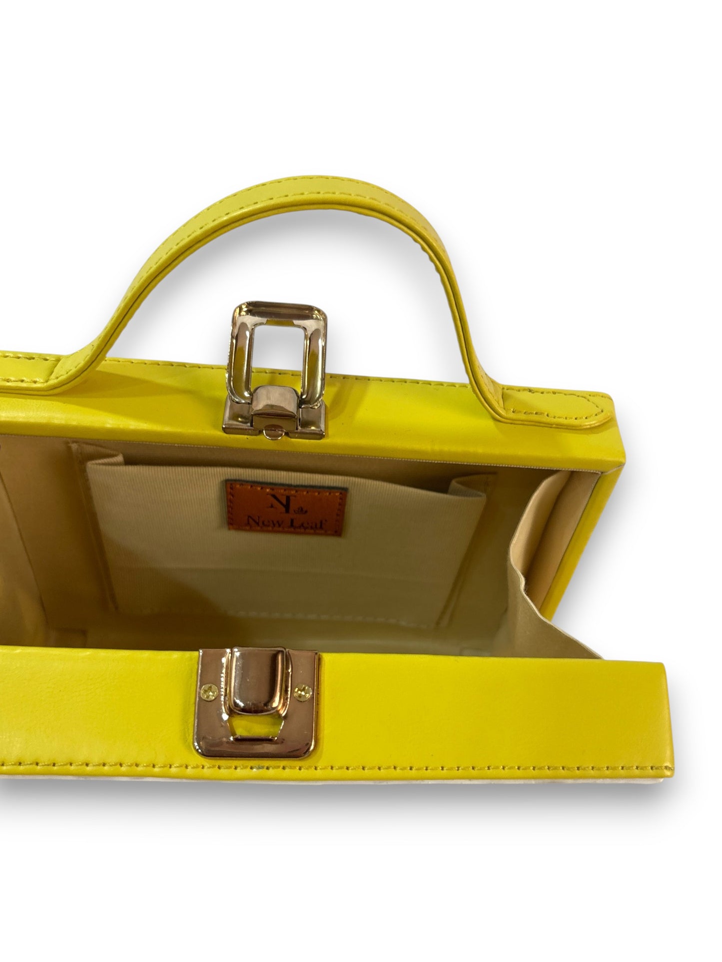 Pastel Elephant Rectangle Lippan Art Box Bag