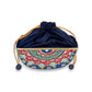 Midnight Mehfil Semi Circle Lippan Art Potli Sling