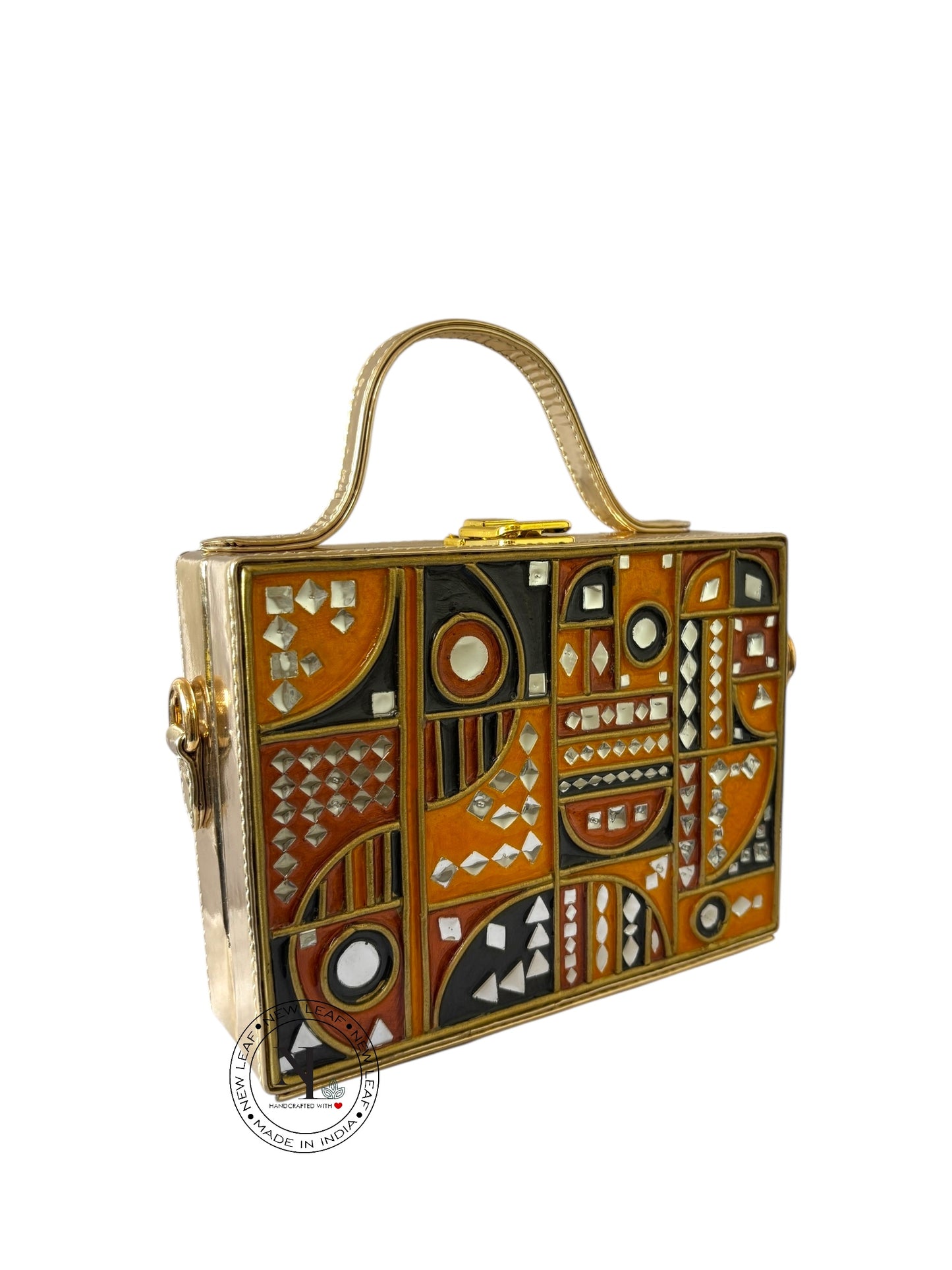 Party Lippan Art Box Sling Bag