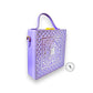 Violet Mirage Lippan Art Handcrafted Box Bag Sling