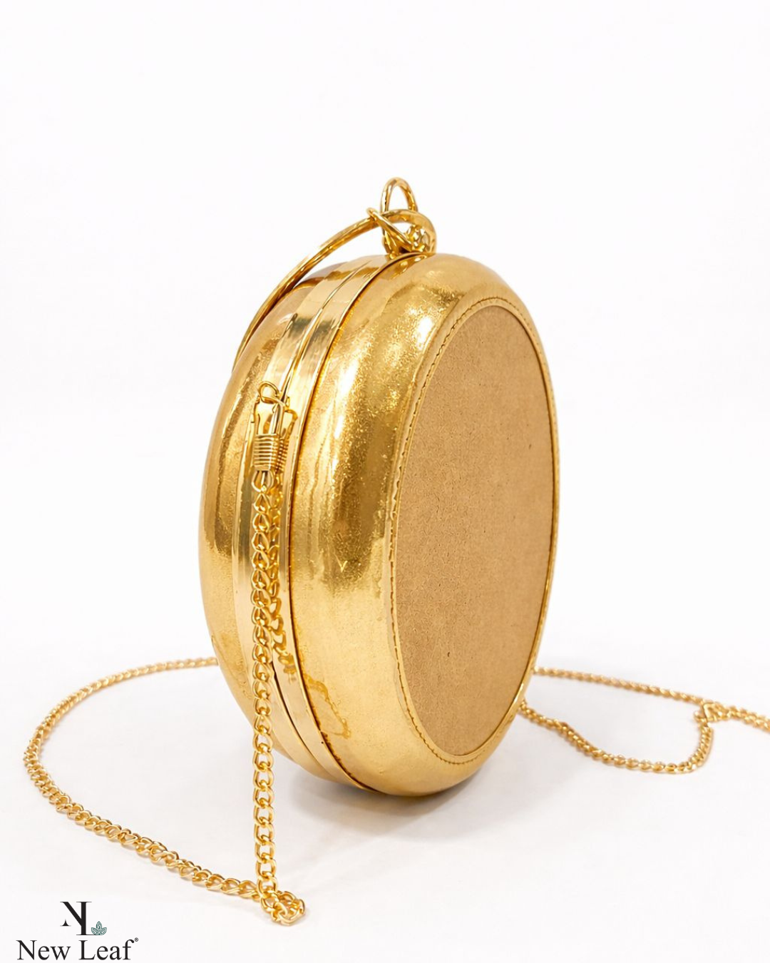Golden Circle Clutch Sling – Plain Handcrafted Bag