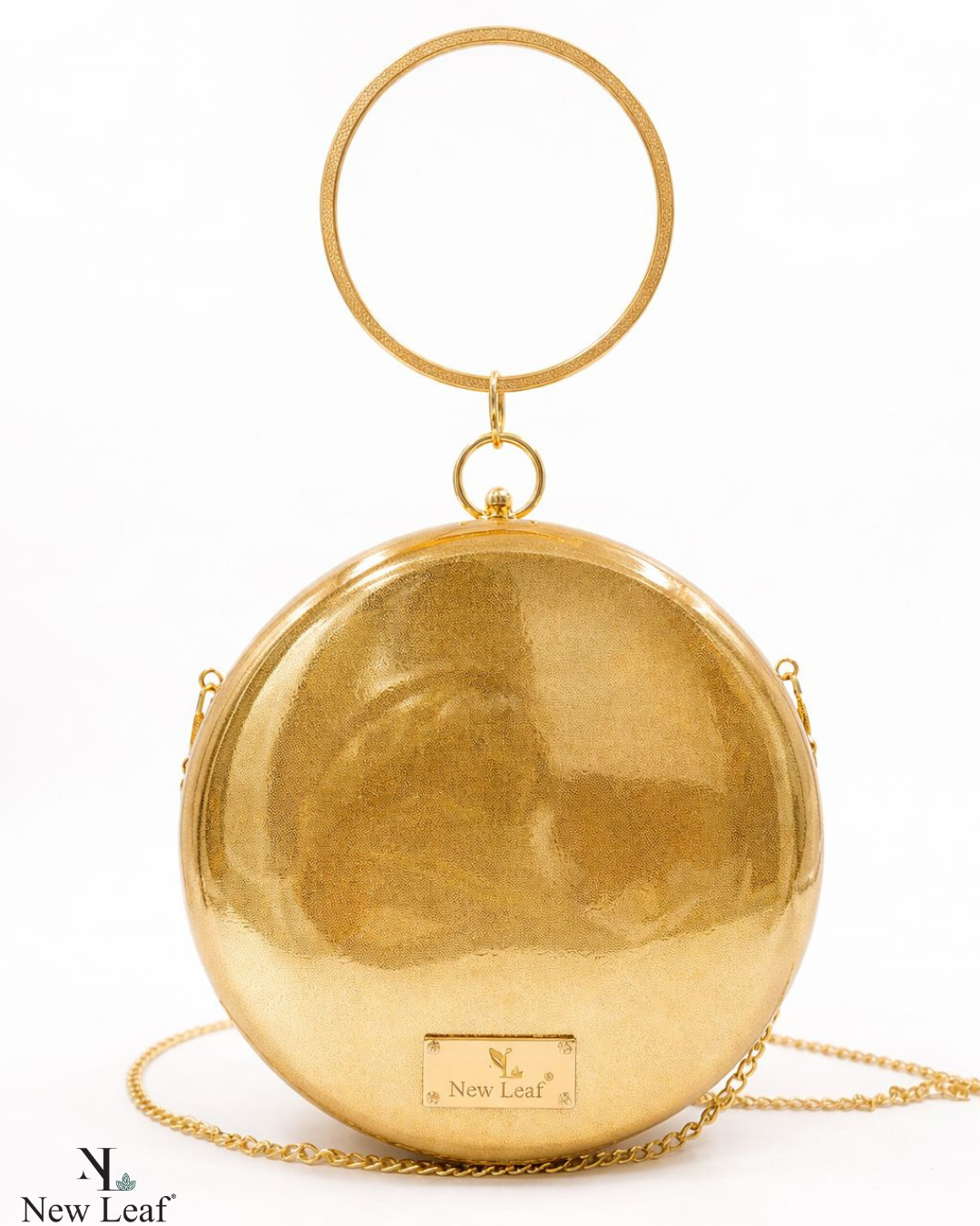 Golden Circle Clutch Sling – Plain Handcrafted Bag