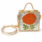 Mini Marigold Lippan Art Handcrafted Square Box Bag