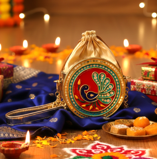 Mayura Lippan Art Medium Potli Sling