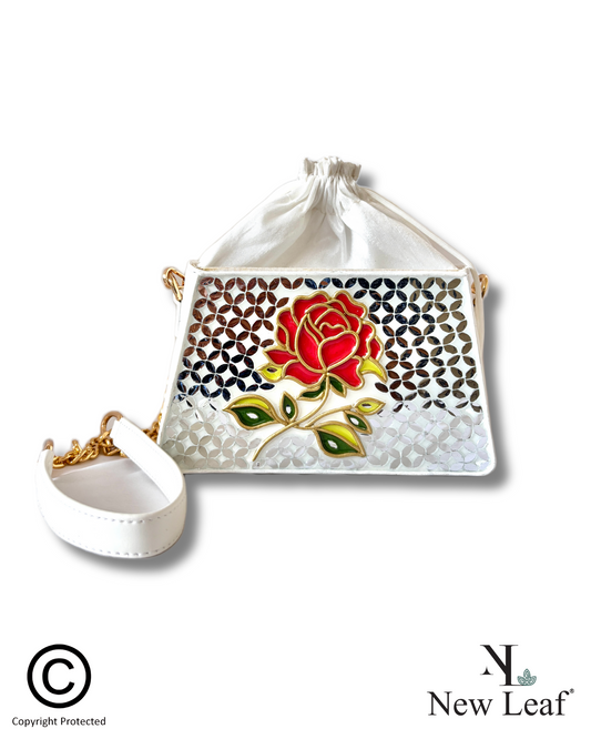 Rosé Grace – Trapezium Potli with Sling