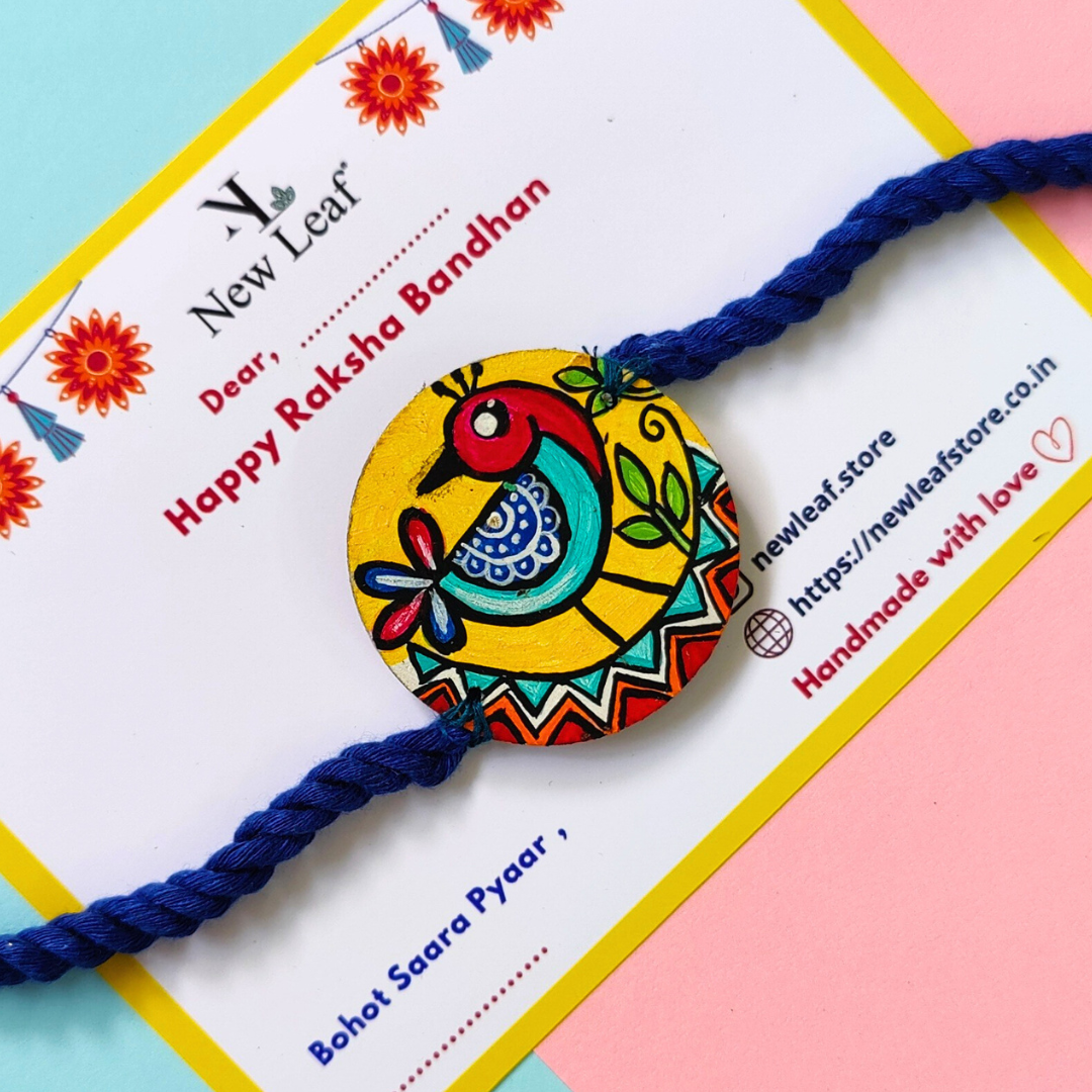 Bird Hand painted Rakhi