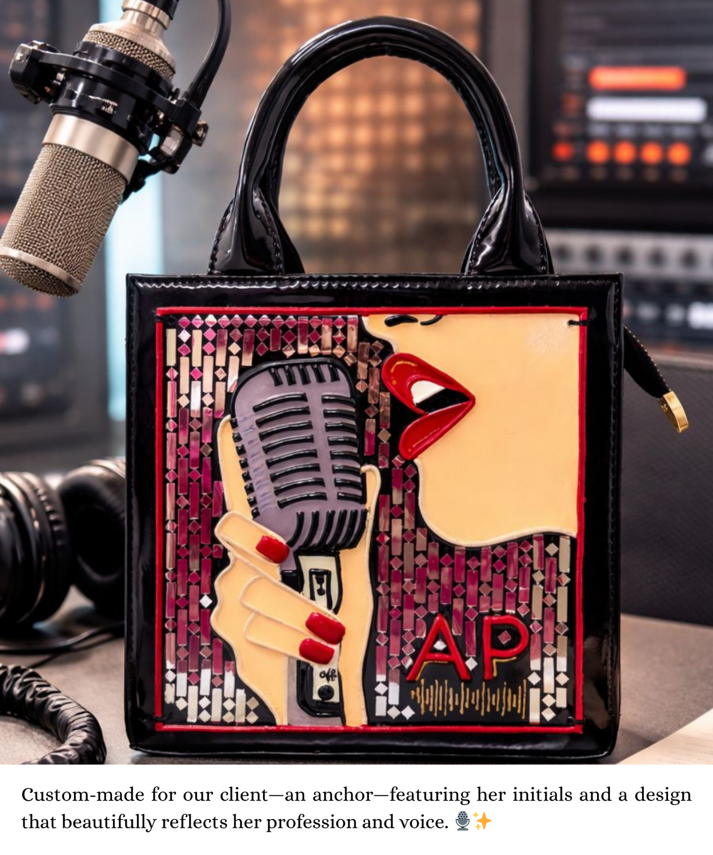 Custom Made Lippan Art Bag