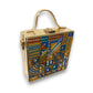 Royal  Charm Square Lippan Art Handcrafted Box Bag