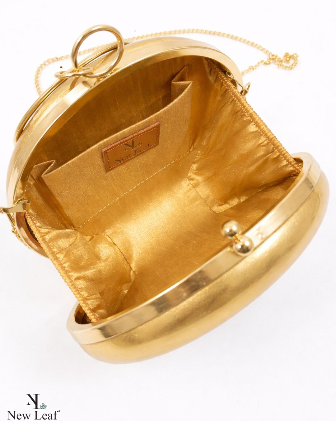 Golden Circle Clutch Sling – Plain Handcrafted Bag