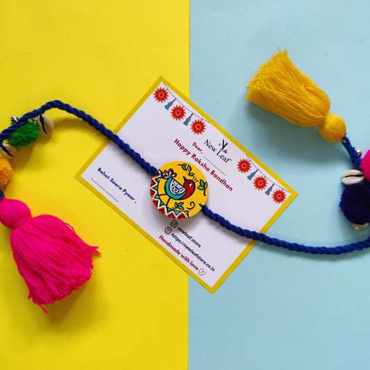 Bird Handpainted Lumba Rakhi