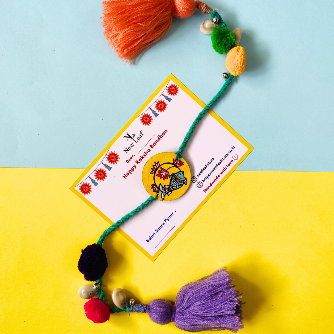 Fish Handpainted Lumba Rakhi