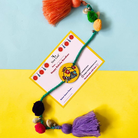 Fish Handpainted Lumba Rakhi