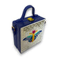 Mini Butterfly Lippan Art Handcrafted Square Box Bag