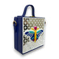 Mini Butterfly Lippan Art Handcrafted Square Box Bag