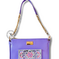 Lilac Mist Lippan Art Handcrafted Baguette Bag/Sling