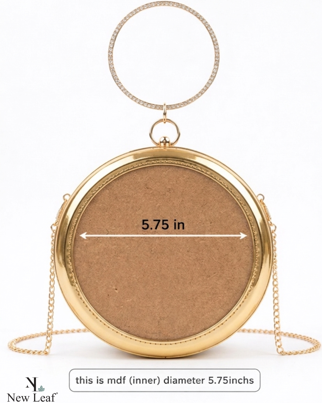 Golden Circle Clutch Sling – Plain Handcrafted Bag