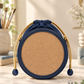 New Leaf Navy Blue Circle Potli Sling – Plain Handcrafted Bag