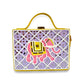 Pastel Elephant Rectangle Lippan Art Box Bag