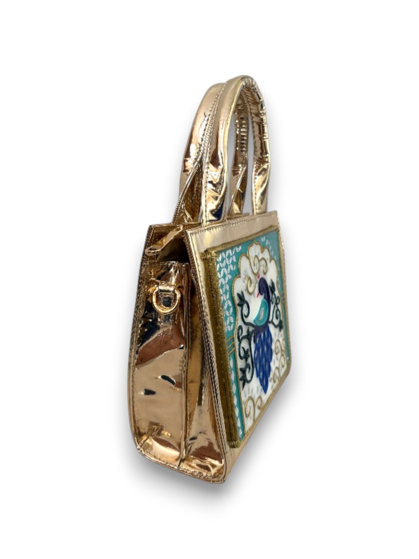 Peacock Handcrafted Lippan Art Handbag / Sling