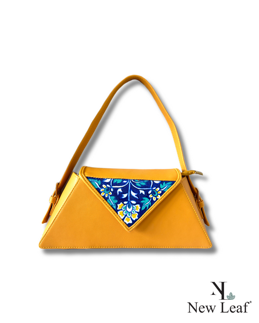 Gauri Tri-Kon Hand-painted Baguette Bag