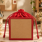 New Leaf Red Square Potli Sling – Plain Handcrafted Bag