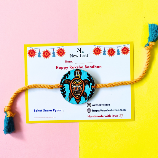 Tortoise Hand painted Rakhi